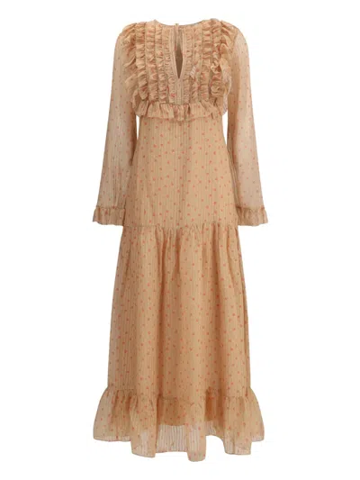 KRISTINA TI ISABEL FLORAL-PRINT RUFFLED MAXI DRESS