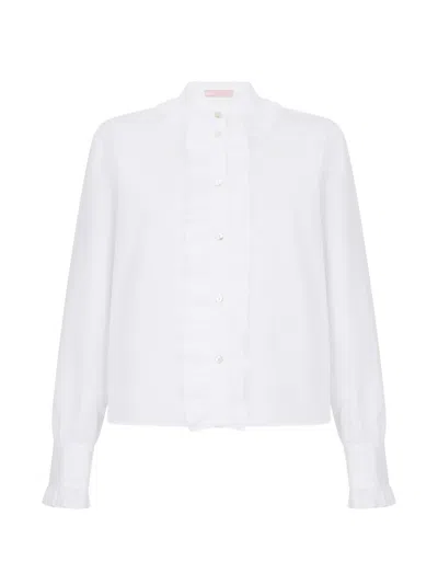 Kristina Ti Long Sleeve Shirt In White