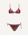 Kristina Ti Bordeaux Polyamide Bikini In Burgundy