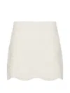 Kristina Ti Patterned Mini Skirt In White