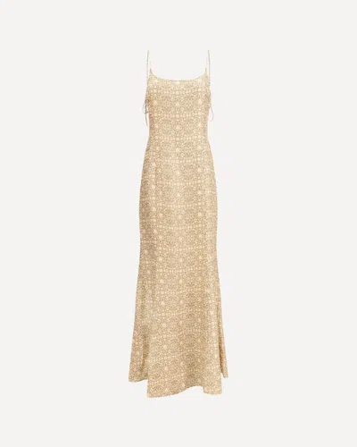 Kristina Ti Sleeveless Long Dress In Neutral