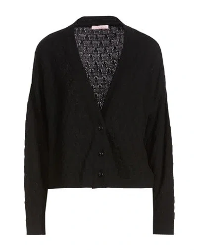 Kristina Ti Woman Cardigan Black Size M Merino Wool