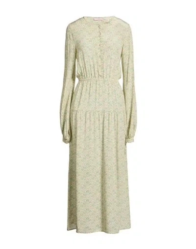 Kristina Ti Woman Maxi Dress Green Size 6 Silk