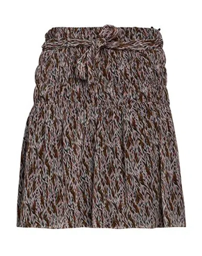 Kristina Ti Woman Mini Skirt White Size 4 Silk In Multi
