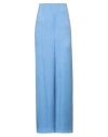 Kristina Ti Woman Pants Azure Size 8 Cupro, Viscose In Blue