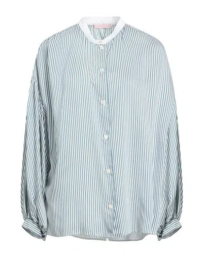 Kristina Ti Woman Shirt Deep Teal Size 2 Viscose, Silk In Blue