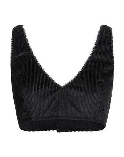 Kristina Ti Woman Top Black Size 8 Cotton, Modal, Elastane