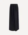 Kristina Ti Geometric-button Long Skirt In Black