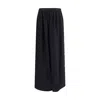 Kristina Ti Geometric-button Long Skirt In Black