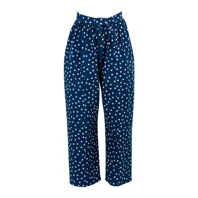 Kristinit Women's Blue Keaton Dot Pants