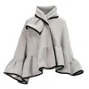 Kristinit Women's Grey Wool Dzidra Cape In Grey