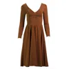 Kristinit Women's Mocha Brown Ballet Dress In Brown