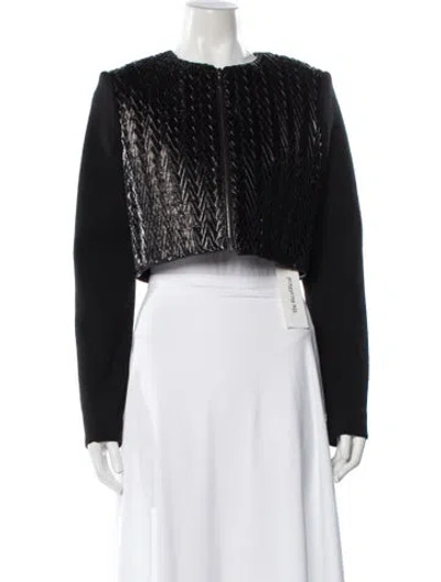 Pre-owned Krizia Angora Jacket In Black