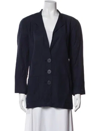 Pre-owned Krizia Blazer In Blue