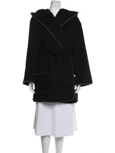 Pre-owned Krizia Coat In Black