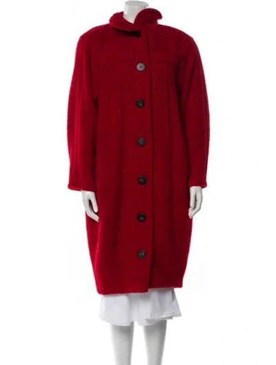 Pre-owned Krizia Coat In Red