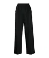 Krizia Elastic Waist Casual Pants In Black