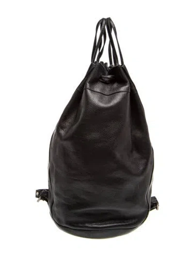 Pre-owned Krizia Leather Backpack In Black