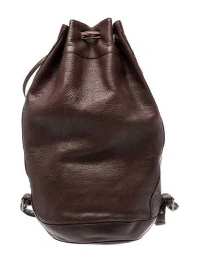 Pre-owned Krizia Leather Backpack In Brown