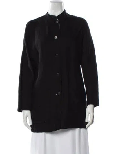 Pre-owned Krizia Linen Evening Jacket In Black