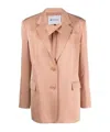 Krizia Logo Jacket In Nude