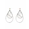 Krizia Oversized Drop Earrings