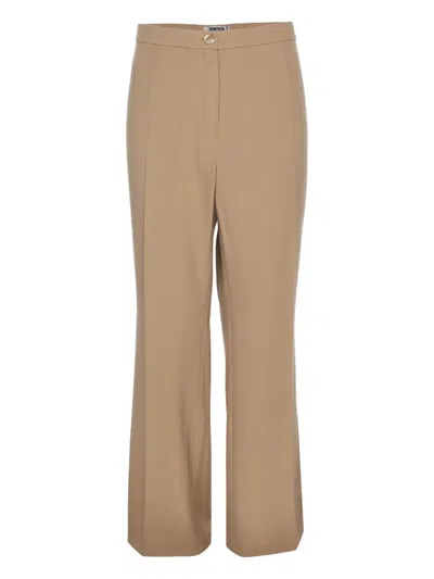 Pre-owned Krizia Buttoned Trousers In Neutral