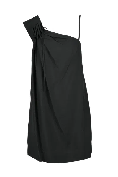 Krizia One-shoulder Dress Viscose - Black
