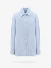 Krizia Oversize Linen Shirt In Blue