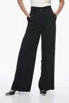 Krizia Palazzo Pants With Hidden Closure In Black