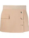Krizia Panther-print Waistband Skort In Neutral
