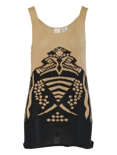 Pre-owned Krizia Patterned Tank Top