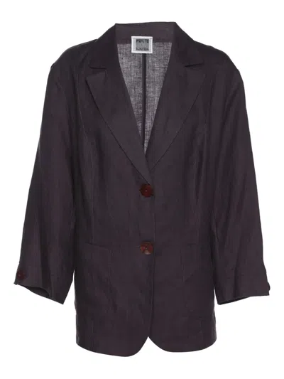 Pre-owned Krizia Single-breasted Blazer In Purple