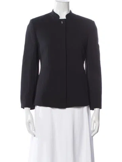 Pre-owned Krizia Silk Jacket In Black