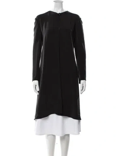 Pre-owned Krizia Silk Jacket In Black