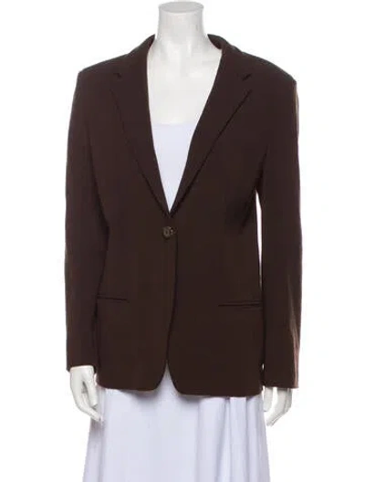 Pre-owned Krizia Vintage 1980's Blazer In Brown