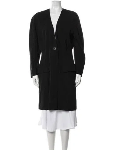 Pre-owned Krizia Vintage 1980's Coat In Black