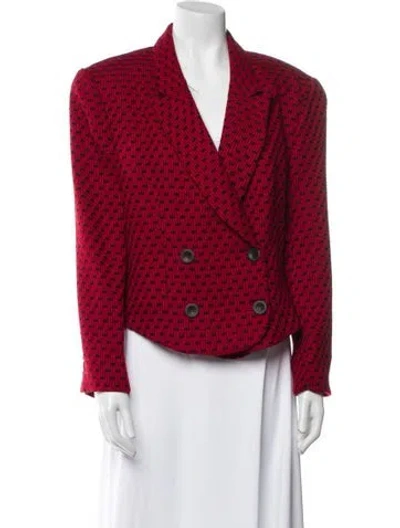Pre-owned Krizia Vintage 1980's Coat In Red
