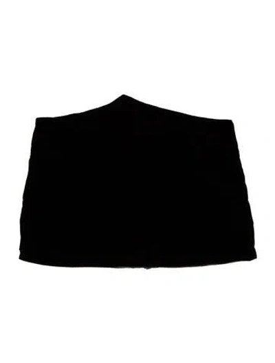 Pre-owned Krizia Vintage 1980's Crop Top In Black
