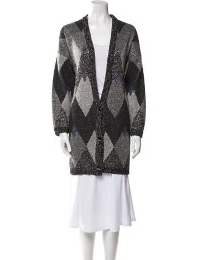 Pre-owned Krizia Vintage 1980's Sweater In Gray