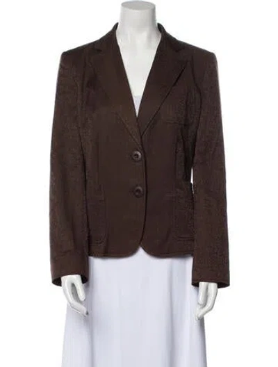 Pre-owned Krizia Vintage 1990's Blazer In Brown
