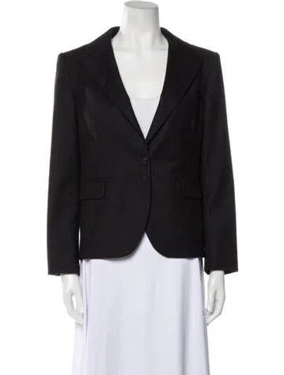 Pre-owned Krizia Vintage 1990's Blazer In Gray