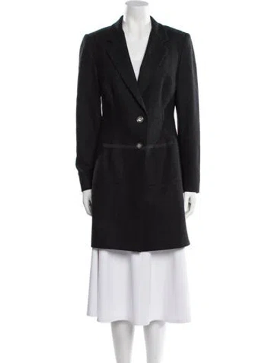 Pre-owned Krizia Vintage 1990's Coat In Gray