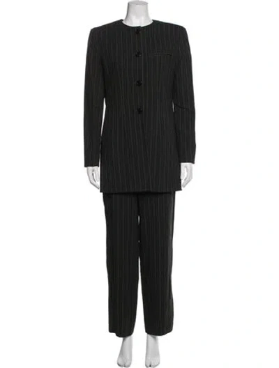 Pre-owned Krizia Vintage 1990's Pantsuit In Grey