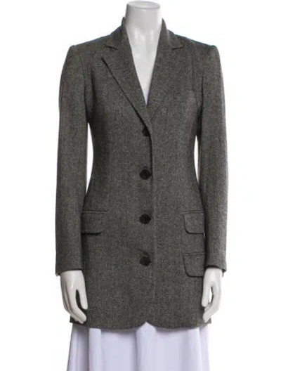 Pre-owned Krizia Vintage 2000's Blazer In Gray