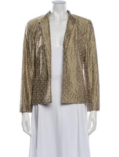 Pre-owned Krizia Vintage 2000's Evening Jacket In Neutrals