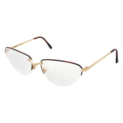 Pre-owned Krizia Vintage Eyeglasses Cat Eye, Italy 80s In White