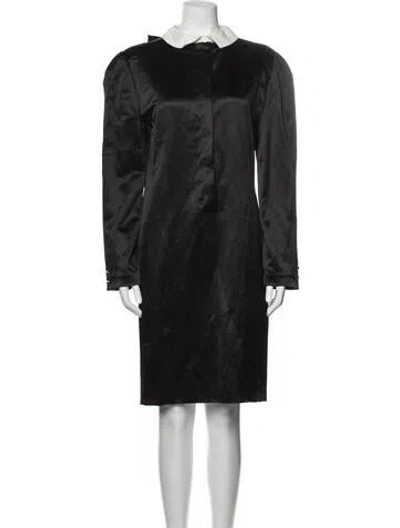 Pre-owned Krizia Vintage Knee-length Dress In Black