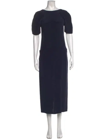 Pre-owned Krizia Vintage Long Dress In Blue