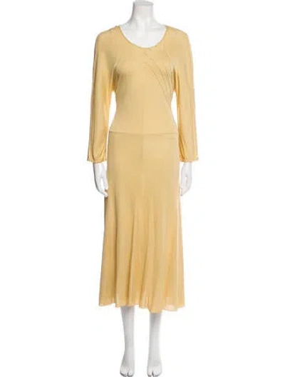 Pre-owned Krizia Vintage Long Dress In Neutral